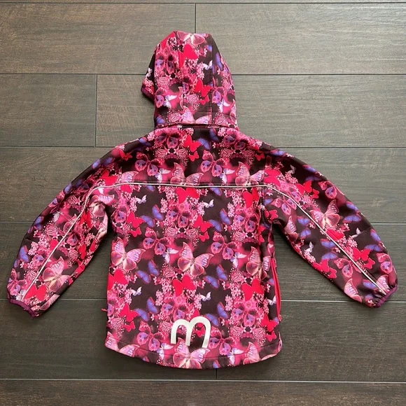 Minymo fleece-lined shell size 110 (US5) pink and purple. (Scandi brand!) - Picture 2 of 8
